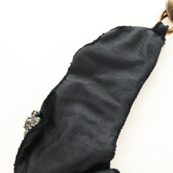 PRADA Bijoux Necklace metal Black Auth yk20461M