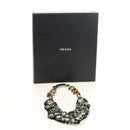 PRADA Bijoux Necklace metal Black Auth yk20461M-12