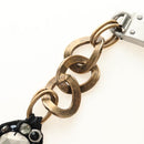 PRADA Bijoux Necklace metal Black Auth yk20461M-5