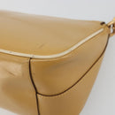 PRADA Shoulder Bag Leather Beige Gold Auth yk20464-15