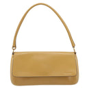 PRADA Shoulder Bag Leather Beige Gold Auth yk20464-13