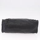 BALENCIAGA The City Graffiti Hand Bag Leather 2way Black 115748 Auth yk20465SAM-13