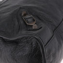 BALENCIAGA The City Graffiti Hand Bag Leather 2way Black 115748 Auth yk20465SAM-14