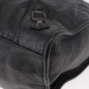 BALENCIAGA The City Graffiti Hand Bag Leather 2way Black 115748 Auth yk20465SAM-15