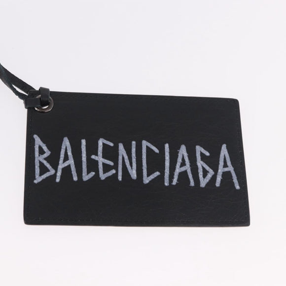 BALENCIAGA The City Graffiti Hand Bag Leather 2way Black 115748 Auth yk20465SAM