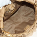 Miu Miu Handtas Leer 2way Beige Goud Auth yk20467SAM-9