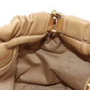 Miu Miu Hand Bag Leather 2way Beige Gold Auth yk20467SAM-23