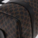 CELINE Macadam Canvas Hand Bag PVC Leather 2way Black Gold Auth yk20468SAV-12