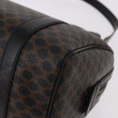 CELINE Macadam Canvas Hand Bag PVC Leather 2way Black Gold Auth yk20468SAV-13