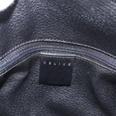 CELINE Macadam Canvas Hand Bag PVC Leather 2way Black Gold Auth yk20468SAV-18