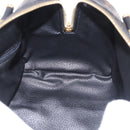 CELINE Macadam Canvas Hand Bag PVC Leather 2way Black Gold Auth yk20468SAV-20
