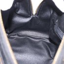 CELINE Macadam Canvas Hand Bag PVC Leather 2way Black Gold Auth yk20468SAV-21