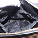 CELINE Macadam Canvas Hand Bag PVC Leather 2way Black Gold Auth yk20468SAV-23