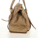 Miu Miu Shoulder Bag Leather Beige Gold Auth yk20471SAM-3