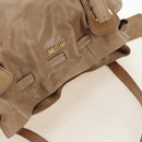 Miu Miu Shoulder Bag Leather Beige Gold Auth yk20471SAM-6
