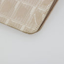 CHANEL New Travel Line Day Planner Cover Canvas Beige Silver CC Auth yk20472-11
