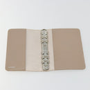 CHANEL New Travel Line Day Planner Cover Canvas Beige Silver CC Auth yk20472-13