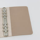 CHANEL New Travel Line Day Planner Cover Canvas Beige Silver CC Auth yk20472-14