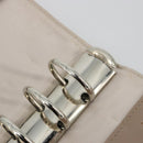 CHANEL New Travel Line Day Planner Cover Canvas Beige Silver CC Auth yk20472-18