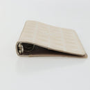CHANEL New Travel Line Day Planner Cover Canvas Beige Silver CC Auth yk20472-7