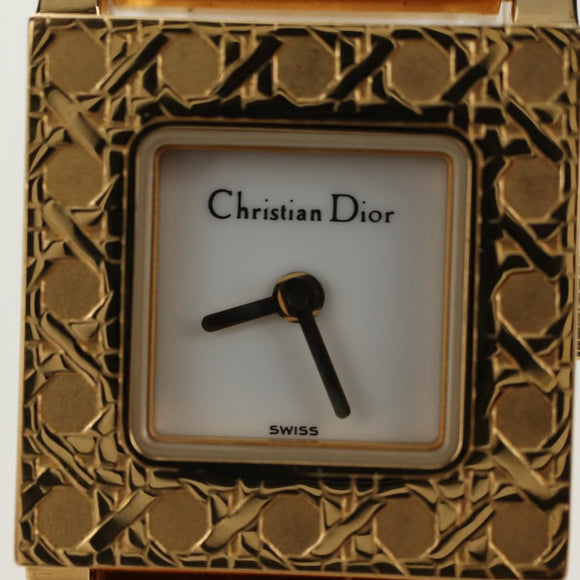 Christian Dior La Parisienne Uhren Metall Gold Auth yk20475M