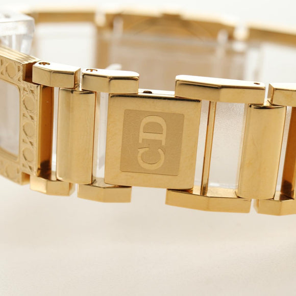 Christian Dior La Parisienne Uhren Metall Gold Auth yk20475M