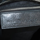 BALENCIAGA The Giant City Hand Bag Leather Black Silver 204529 Auth yk20477SAM-22