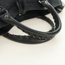 BALENCIAGA The City Hand Bag Leather 2way Gray Silver 115748 Auth yk20478SAM-7