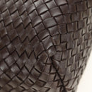 BOTTEGA VENETA INTRECCIATO Cabas PM Bag Leather Brown 141498 Auth yk20479SAV-10