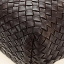 BOTTEGA VENETA INTRECCIATO Cabas PM Bag Leather Brown 141498 Auth yk20479SAV-11