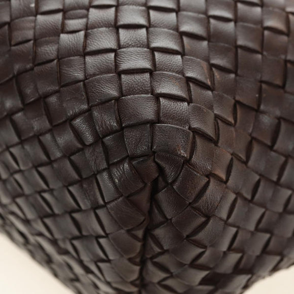 BOTTEGA VENETA INTRECCIATO Cabas PM Bag Leather Brown 141498 Auth yk20479SAV