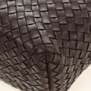 BOTTEGA VENETA INTRECCIATO Cabas PM Bag Leather Brown 141498 Auth yk20479SAV-13