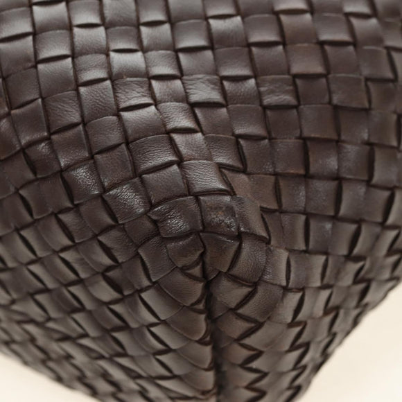 BOTTEGA VENETA INTRECCIATO Cabas PM Bag Leather Brown 141498 Auth yk20479SAV
