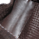 BOTTEGA VENETA INTRECCIATO Cabas PM Bag Leather Brown 141498 Auth yk20479SAV-19