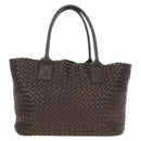 BOTTEGA VENETA INTRECCIATO Cabas PM Bag Leather Brown 141498 Auth yk20479SAV-2