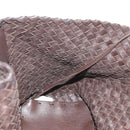 BOTTEGA VENETA INTRECCIATO Cabas PM Bag Leather Brown 141498 Auth yk20479SAV-20