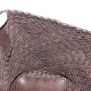 BOTTEGA VENETA INTRECCIATO Cabas PM Bag Leather Brown 141498 Auth yk20479SAV-21