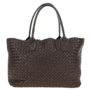 BOTTEGA VENETA INTRECCIATO Cabas PM Bag Leather Brown 141498 Auth yk20479SAV-3