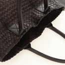 BOTTEGA VENETA INTRECCIATO Cabas PM Bag Leather Brown 141498 Auth yk20479SAV-6
