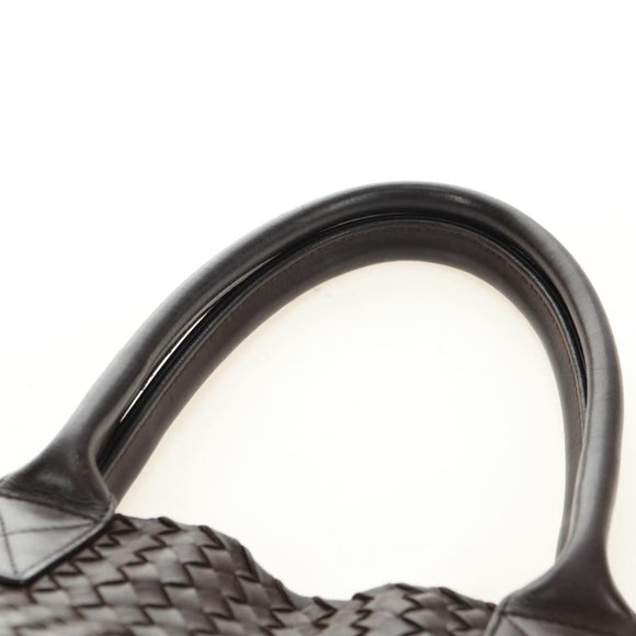 BOTTEGA VENETA INTRECCIATO Cabas PM Bag Leather Brown 141498 Auth yk20479SAV