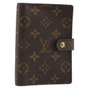 LOUIS VUITTON Monogram Agenda PM Day Planner Cover R20005 LV Auth yk20482-1