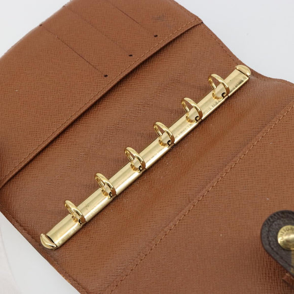 LOUIS VUITTON Monogram Agenda PM Day Planner Cover R20005 LV Auth yk20482