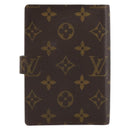 LOUIS VUITTON Monogram Agenda PM Day Planner Cover R20005 LV Auth yk20482-3