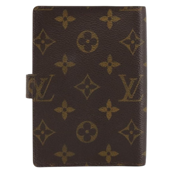 LOUIS VUITTON Monogram Agenda PM Day Planner Cover R20005 LV Auth yk20482