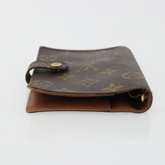 LOUIS VUITTON Monogram Agenda PM Day Planner Cover R20005 LV Auth yk20482