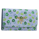 PRADA Key Case Safiano leather Blue Auth yk20485M-1