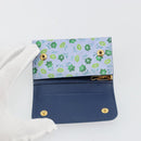 PRADA Key Case Safiano leather Blue Auth yk20485M-19