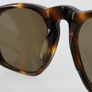 CHANEL Sunglasses Plastic Brown Gold CC Auth yk20489M-9