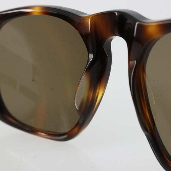 CHANEL Sunglasses Plastic Brown Gold CC Auth yk20489M