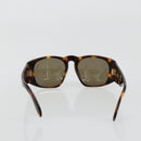 CHANEL Sunglasses Plastic Brown Gold CC Auth yk20489M-2